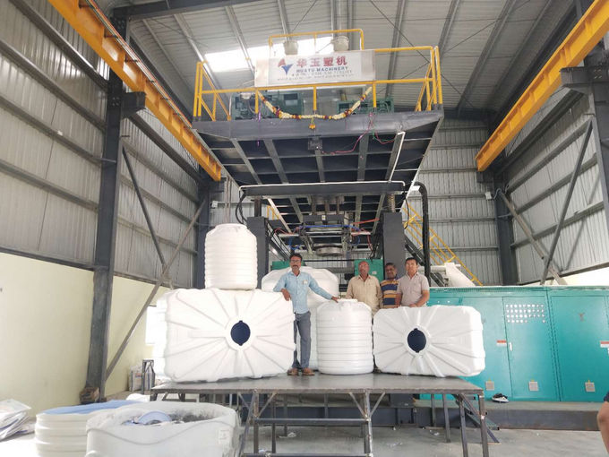 Huayu 5000L 1layer Hdpe Plastic Water Tank Blow Moulding Machine dengan Moog PLC Control System dan 180kg Accumulator 3
