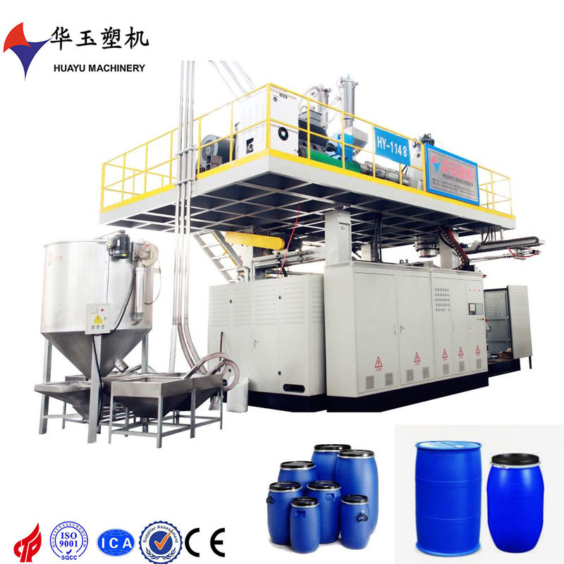 Máquina de moldeo de soplado de plástico de dos capas con alta velocidad para la industria 120L 200L 220L