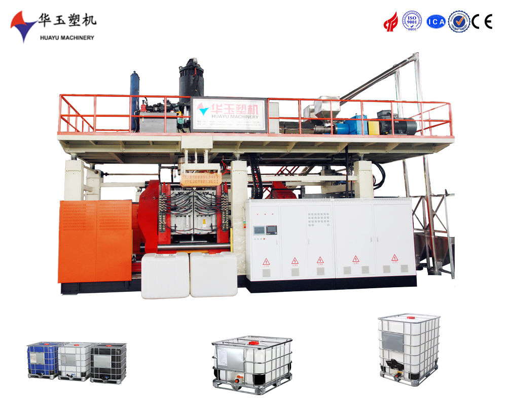 Máquina automática de moldeo por soplado Huayu de 10 capas para transporte de productos químicos de 1000L IBC