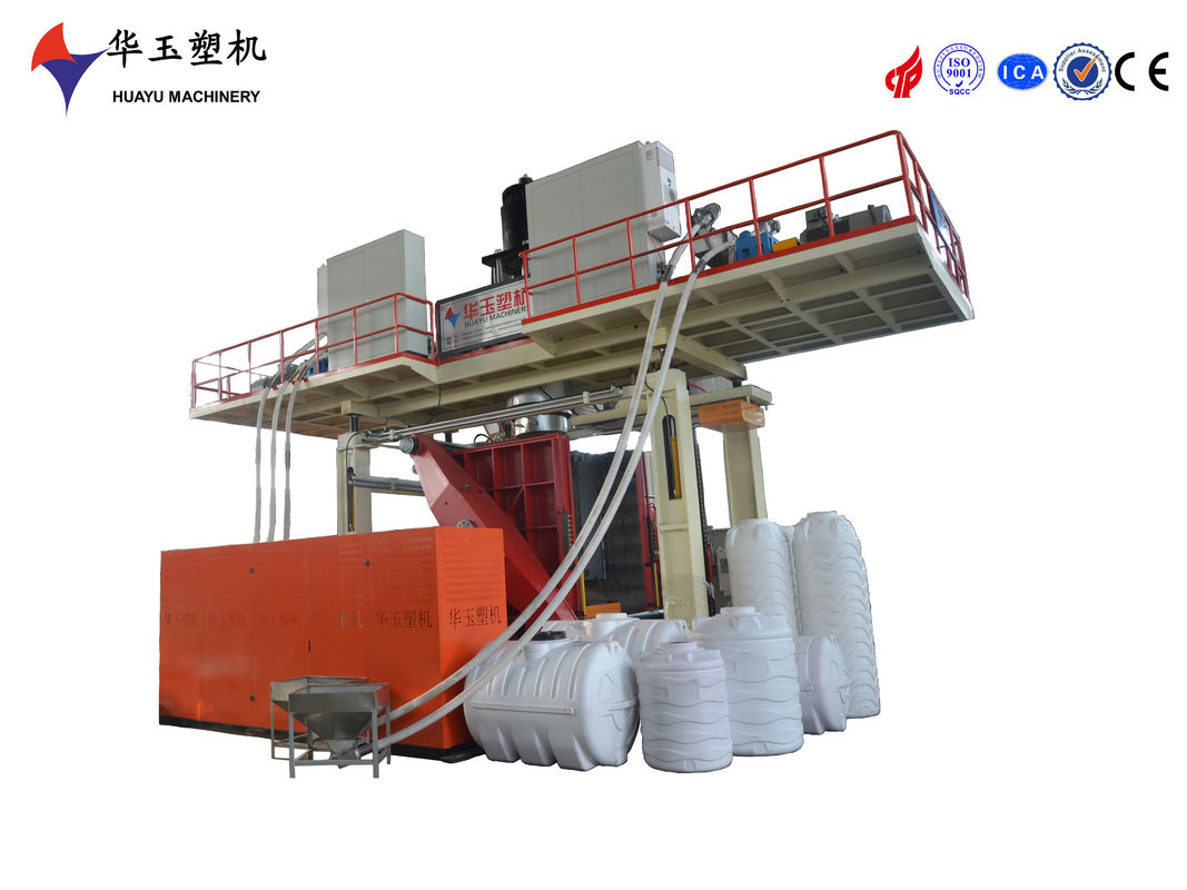 HUAYU 5000L Máquina de moldeado por soplado de depósito de agua de 1 capa para la producción de depósitos de plástico a gran escala con salida de alta velocidad y bajo mantenimiento