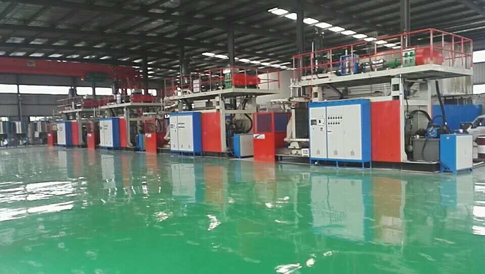 Huayu 1000L 3 capas IBC máquina de moldeo por soplado automático de embalaje químico máquina de moldeo por soplado para plástico HDPE