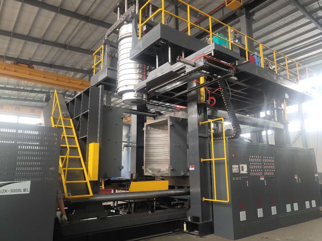 Huayu 3000L-7layers tanque de agua de plástico máquina de moldeo de soplado 100kW cabeza de die potencia de calentamiento