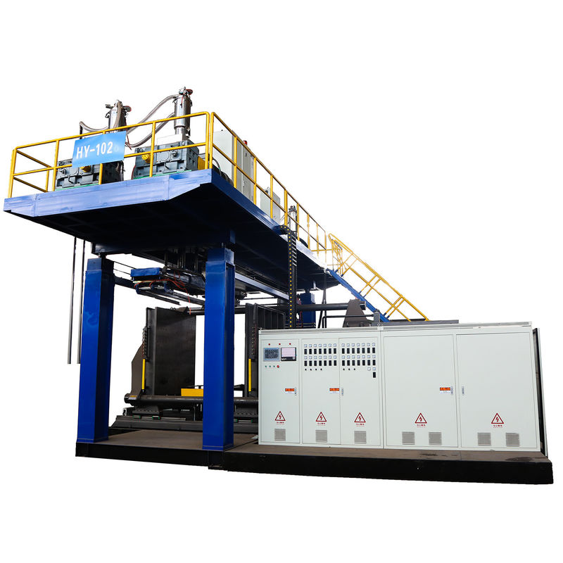 Máquina de moldeado por soplado de barril flotante de energía solar 48 kW Servomotor y material HDPE