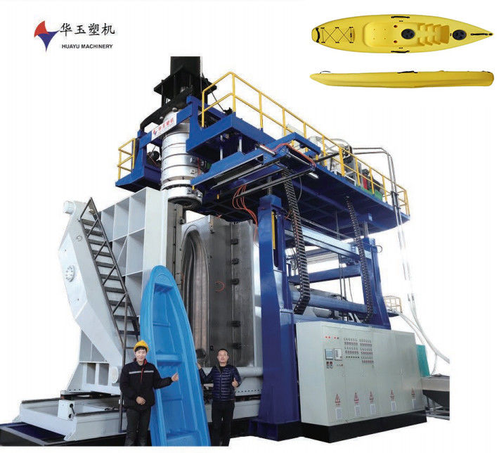 Máquina de moldeado por soplado de caza y pesca de plástico Kayak Fácil de operar 110MM * 2 Diámetro de tornillo