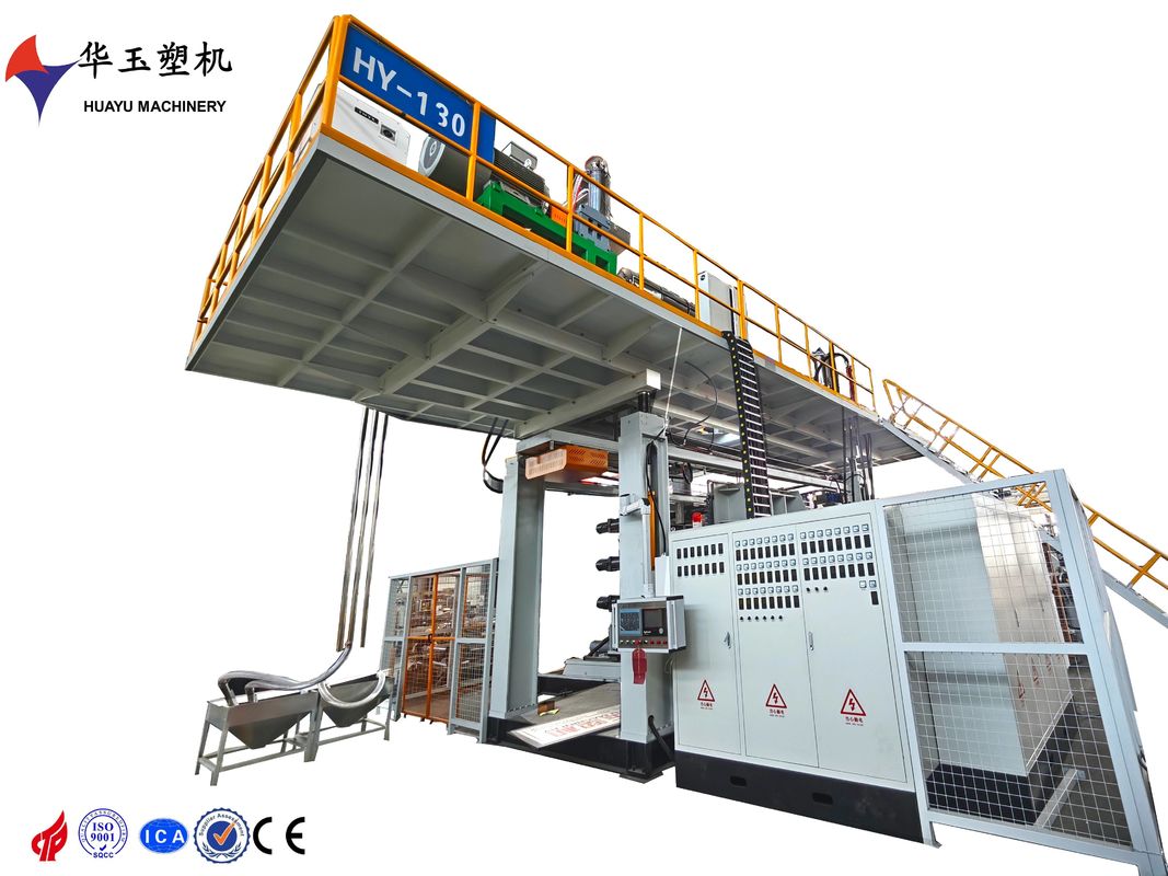 HY3000L-5000L Máquina de moldeado por soplado de material hdpe cubo bandeja de mesa canoa instalaciones de tráfico