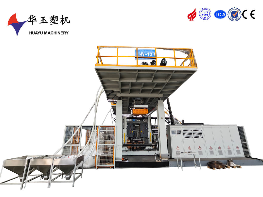 Huayu HY2000L-10 Maquina de moldeo por soplado de capas con fuerza de sujeción de 1800KN y peso total de 68T