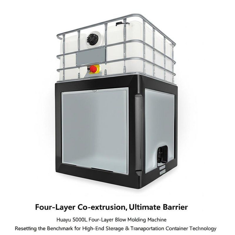 Huayu 5000L Four-Layer Blow Molding Machine with 3600 kN Clamping Force and 2400*2600 mm Platens for High-End Storage