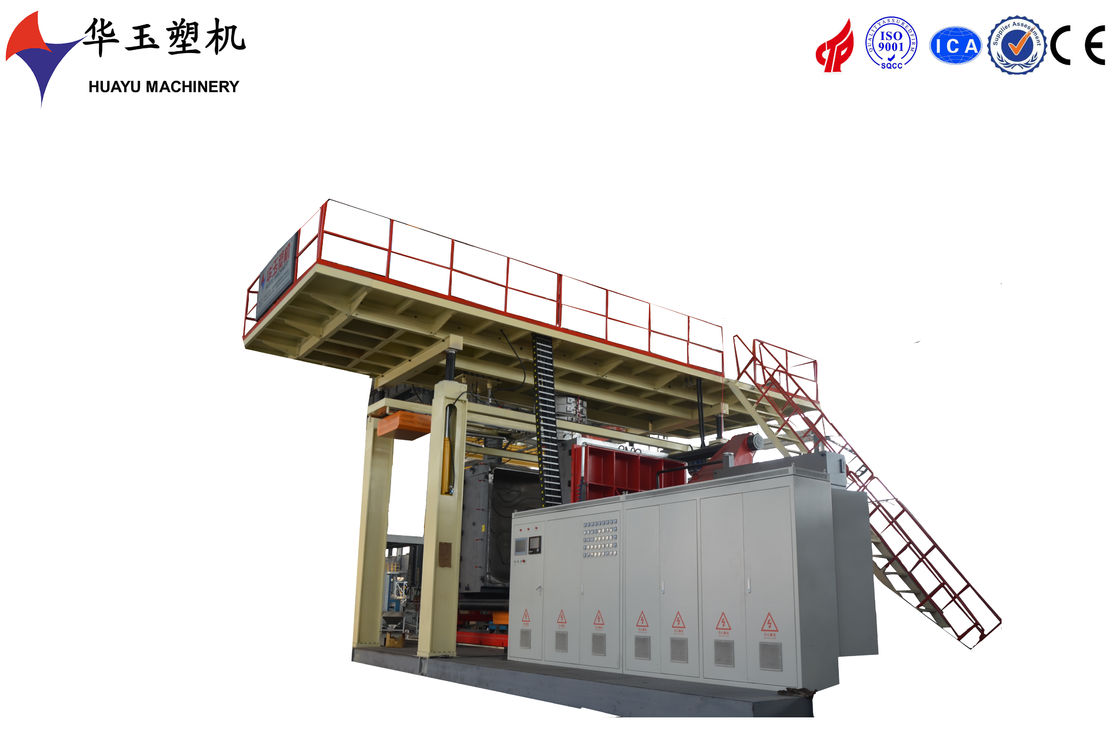 Huayu 2000L Ten-Layer Blow Molding Machine with 3000 kN Clamping Force, 470kw Total Power, and Micro-Layer Technology