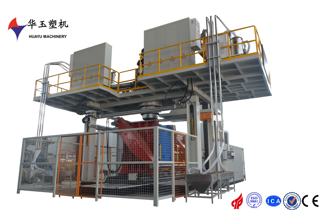 HY 500L-2000L 4 LAYERS BLOW MOULDING MACHINE with 55*4kw Extruder Motor