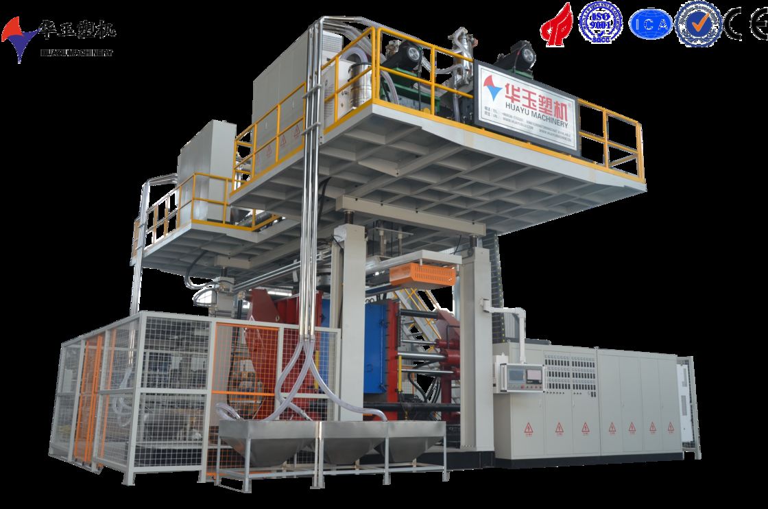 Huayu 20000L Single-Layer Blow Molding Machine with 7200 kN Clamping Force and 1400 kg/h Plasticizing Capacity for Ultra-Large Thick-Walled Containers