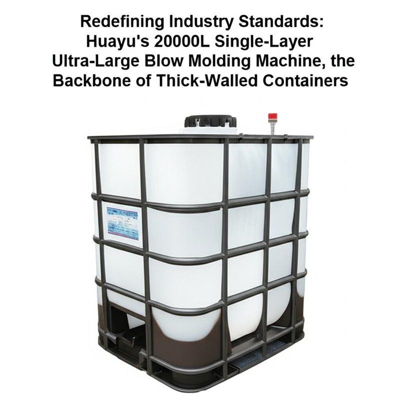 Huayu 20000L Single-Layer Blow Molding Machine with 7200 kN Clamping Force and 1400 kg/h Plasticizing Capacity for Ultra-Large Thick-Walled Containers