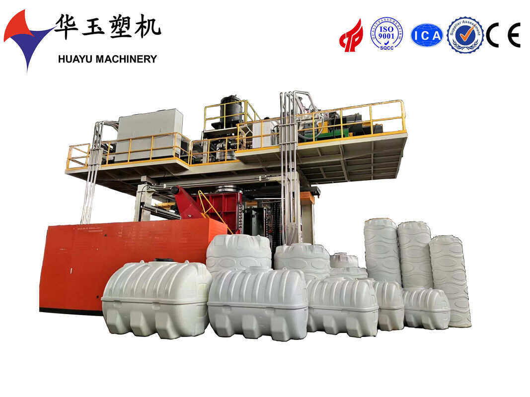 Huayu 8000L 5‑Layer Accumulator Extrusion Blow Molding Machine for Large HDPE Storage Tanks