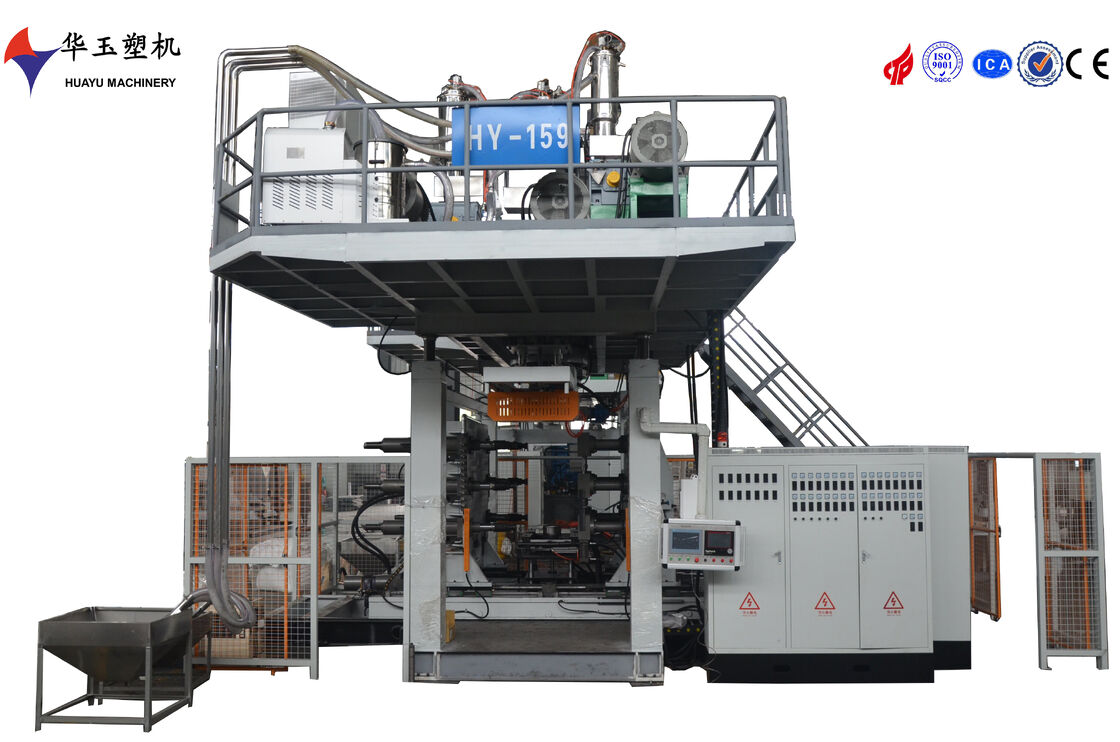 Huayu 2000L Capacity Blow Moulding Machine with PLC+Touch Screen Control and MOOG 200point Parison Control