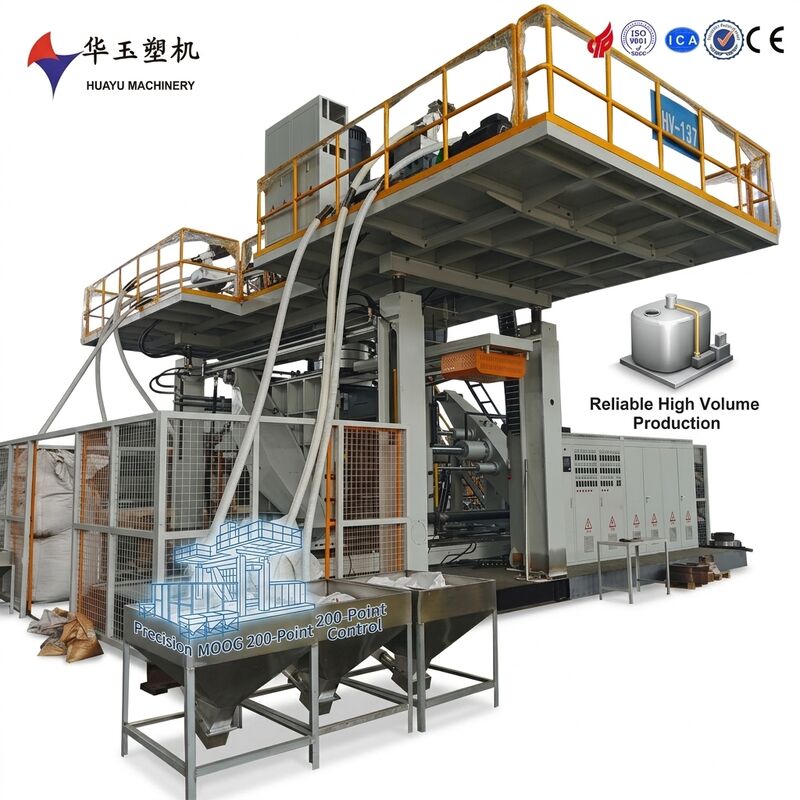1500L Multi-Layer Co-Extrusion Water Tank Blow Moulding Machine voor Afrikaanse gemeentelijke waterinfrastructuur