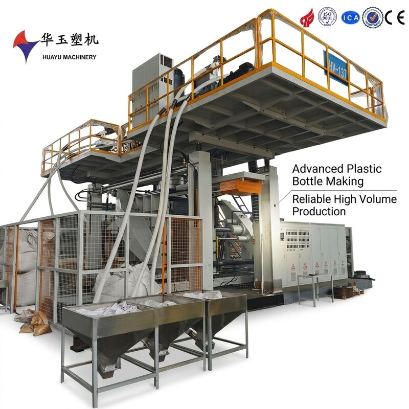 Huayu 5000L 6 couches barrière co-extrusion réservoir d'eau soufflage machine de moulage stockage de liquide chimique Servo-moteur