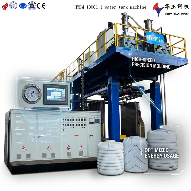 Huayu 1000L 5-Layer High Barrier Co-extrusion Blow Molding Machine for Industrial Containers