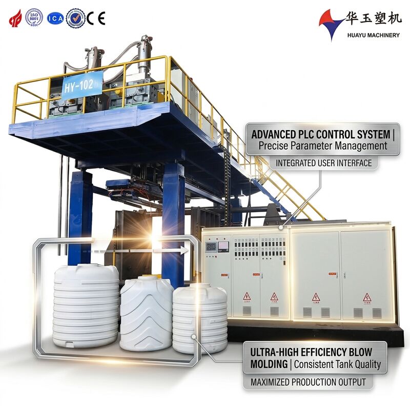 HDPE 1100L 2-Layer Co-extrusion IBC Blow Moulding Machine for Large Container Blow Molding