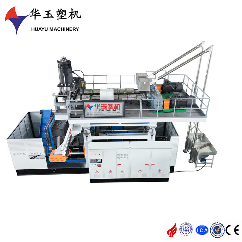 5-Layer Co-extrusion IBC Blow Moulding Machine 3000L Capacity Extrusion Blow Molding Machine with 750kg/h Plasticizing Capacity