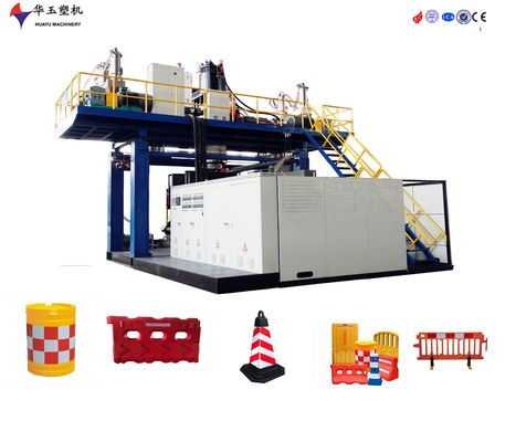 Máquina de moldeo por soplado de alta velocidad de 2 capas para capacidad de barrera de carretera y potencia de 180 kW