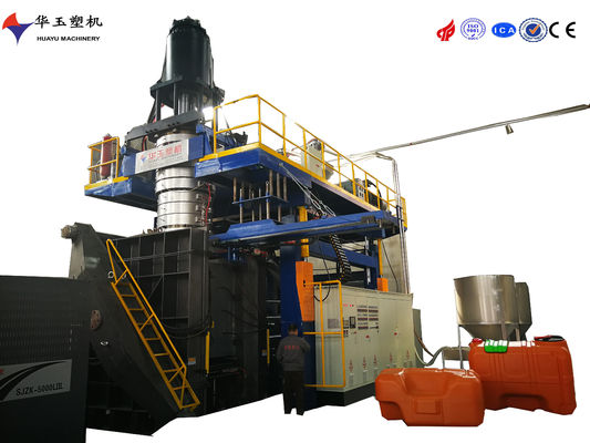 Huayu 5000L Máquina de moldeo por soplado de tres capas con capacidad de plastificación de 1000 kg/h